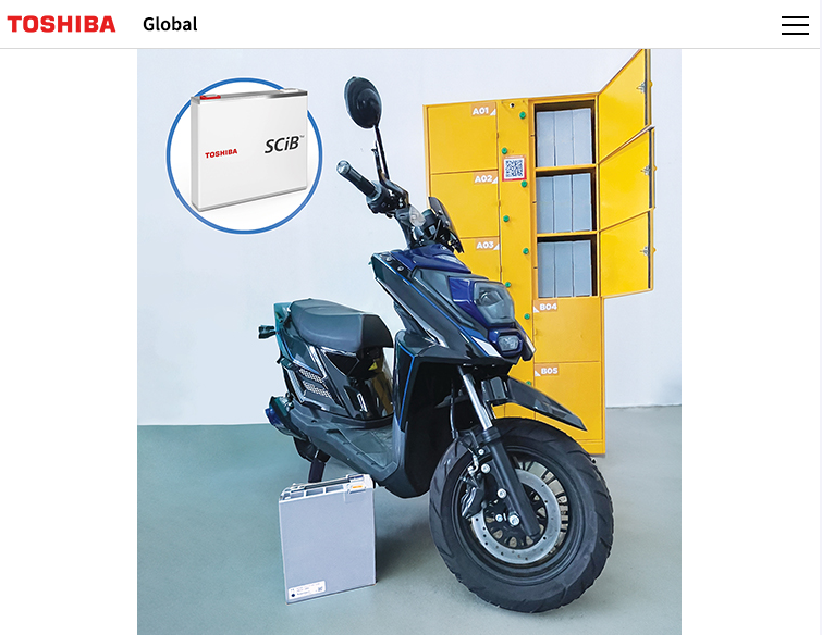 Toshiba and Naturenix demonstration test of battery subsription service for electric motorcycle taxis in Bangkok